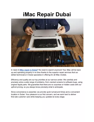 iMac Repair Dubai