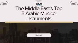 The Middle East's Top 5 Arabic Musical Instruments