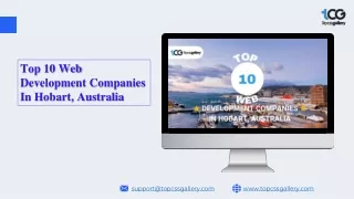 Top 10 Web Development Companies In Hobart, Australia