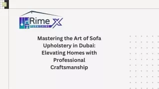 sofa upholstery Dubai