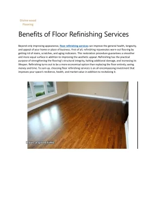 Floor Refinishing Services Omaha, NE