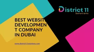 Best Website Development Company In Dubai