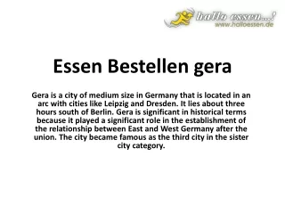 Essen Bestellen gera