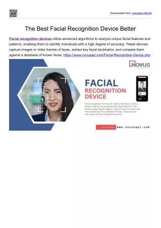 The Best Facial Recognition Device Better