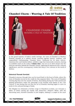 Chanderi Charm – Weaving A Tale Of Tradition