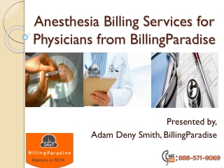 Anesthesia billing services from BillingParadise