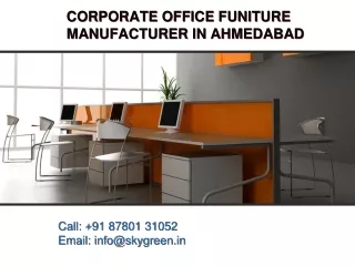 Corporate Offices Modular Furniture Manufacturer in Ahmedabad, Top Corporate Off