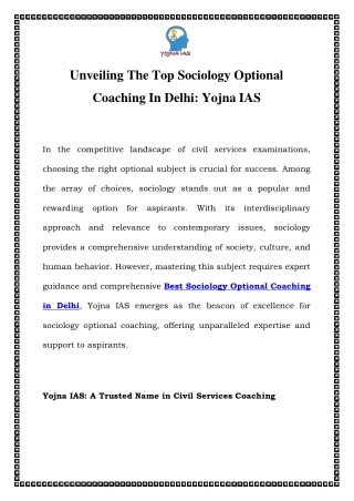 Best Sociology Optional Coaching in Delhi Call-8595390705