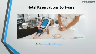 Hotel Reservations Software