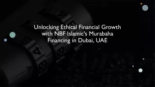 Murabaha Financing