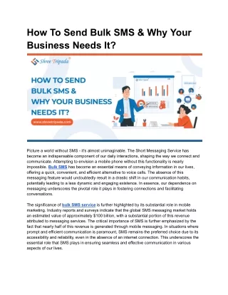 How To Send Bulk SMS & Why Your Business Needs It_