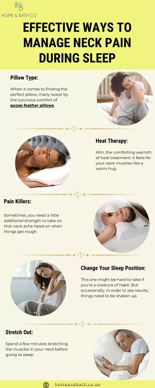 Effective Ways to Manage Neck Pain During Sleep