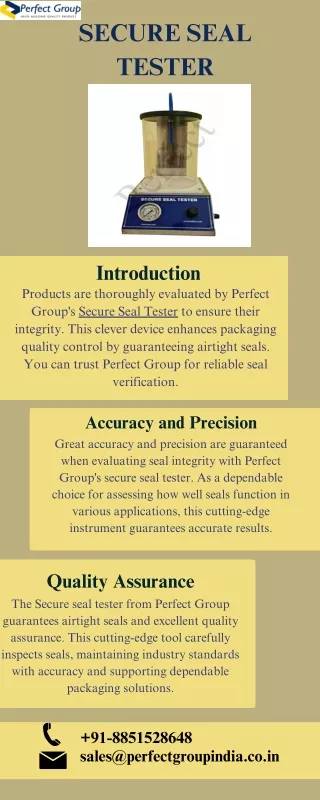 Secure Seal Tester