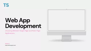 Web App Development Single page app vs multi page app