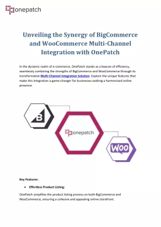 Unveiling the Synergy of BigCommerce and WooCommerce Multi-Channel Integration