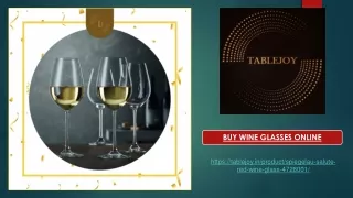 Buy Wine Glasses Online