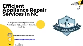 Efficient appliance repair services in NC