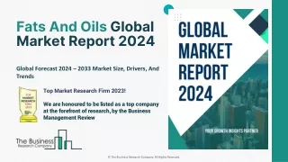 Fats And Oils Global Market Expected to Reach $237.8 Billion at a CAGR of 6.6% By 2028