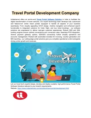 Travel Portal Development Company