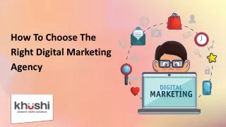 How To Choose The Right Digital Marketing Agency