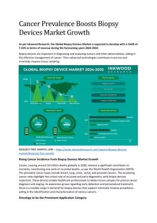 Cancer Prevalence Boosts Biopsy Devices Market Growth