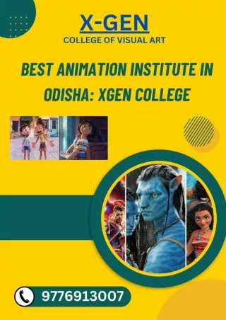 Best animation institute in Odisha