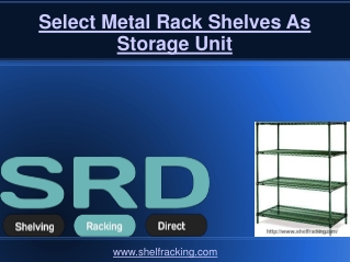 Select Metal Rack Shelves As Storage Unit