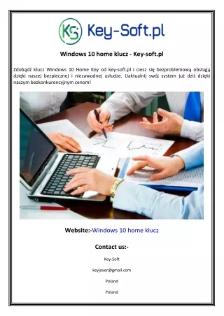 Windows 10 home klucz - Key-soft.pl