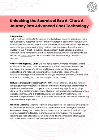 Unlocking the Secrets of Exa AI Chat: A Journey into Advanced Chat Technology