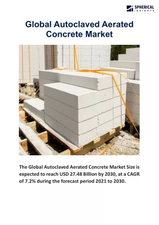 Global Autoclaved Aerated Concrete Market GNW