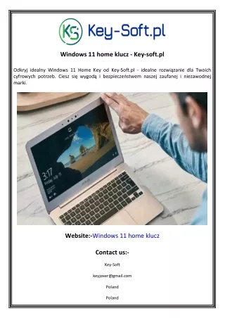 Windows 11 home klucz - Key-soft.pl