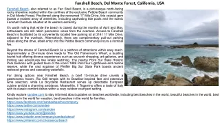 Fanshell Beach (Fan Shell Beach) in Del Monte Forest, California | Free Parking,