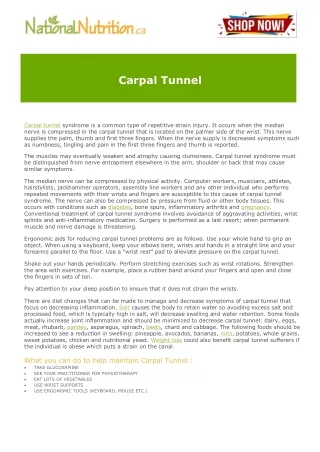 Carpal Tunnel