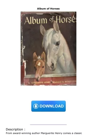 ebook⚡download Album of Horses