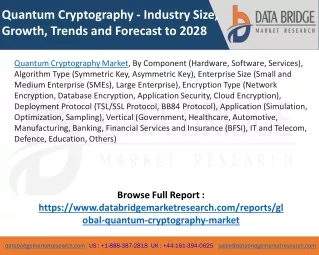 Quantum Cryptography Market – Industry Trends and Forecast to 2028