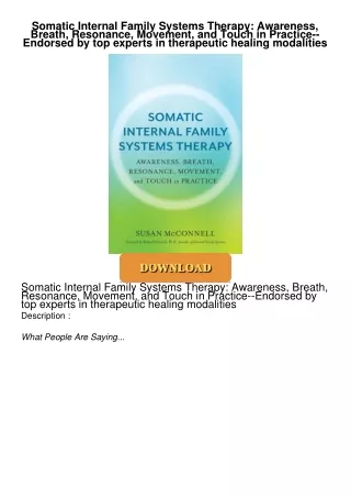 get⚡[PDF]❤ Somatic Internal Family Systems Therapy: Awareness, Breath, Resonance,