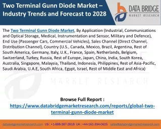 Two Terminal Gunn Diode Market