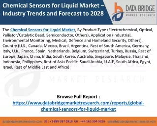 Chemical Sensors for Liquid Market