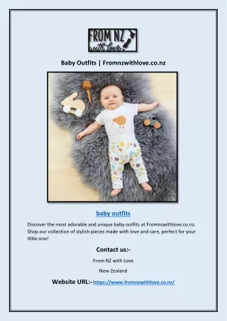 Baby Outfits | Fromnzwithlove.co.nz