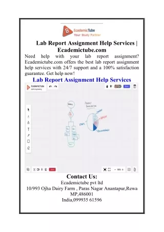 Lab Report Assignment Help Services  Ecademictube.com