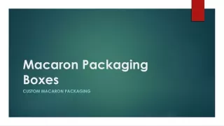 Macaron Packaging Boxes