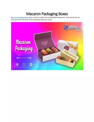 Macaron Packaging Boxes