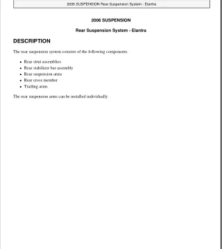 2004 Hyundai Elantra Service Repair Manual