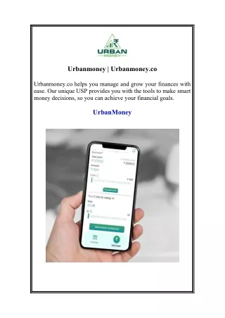 Urbanmoney  Urbanmoney.co