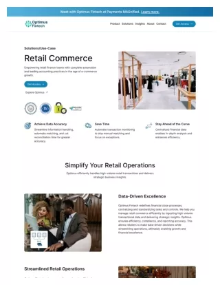 Reconciliation Software in Retail Commerce - Optimus Fintech