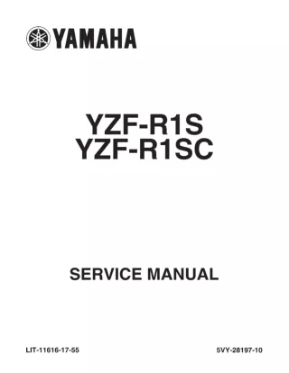 2004 Yamaha YZF1000R R1SSC Service Repair Manual