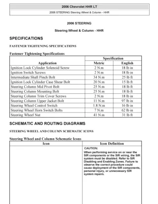 2005 Chevrolet Hhr Service Repair Manual