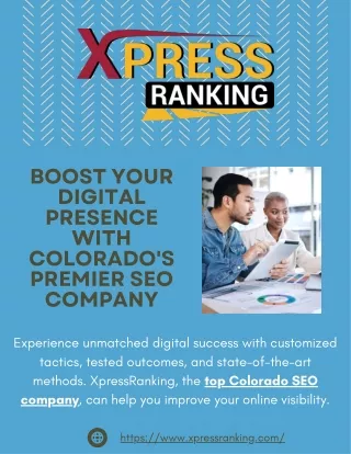 Boost Your Digital Presence with Colorado's Premier SEO Company