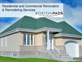 Residential and Commercial Renovation & Remodeling Services