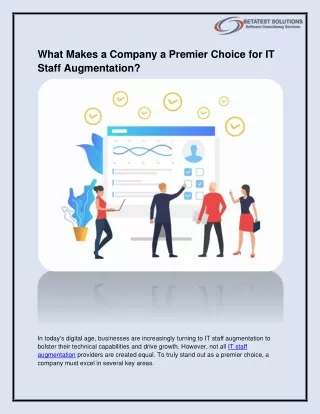 What Makes a Company a Premier Choice for IT Staff Augmentation?